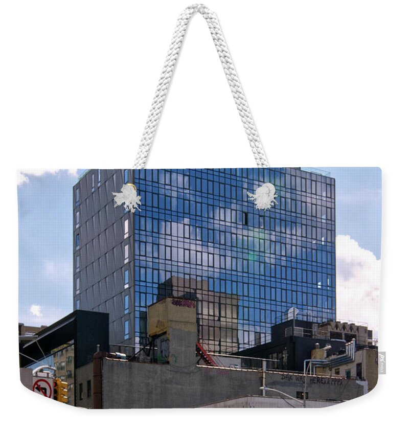 242 Broome Street Weekender Tote Bag featuring the photograph 16May19 5893 by Steve Sahm