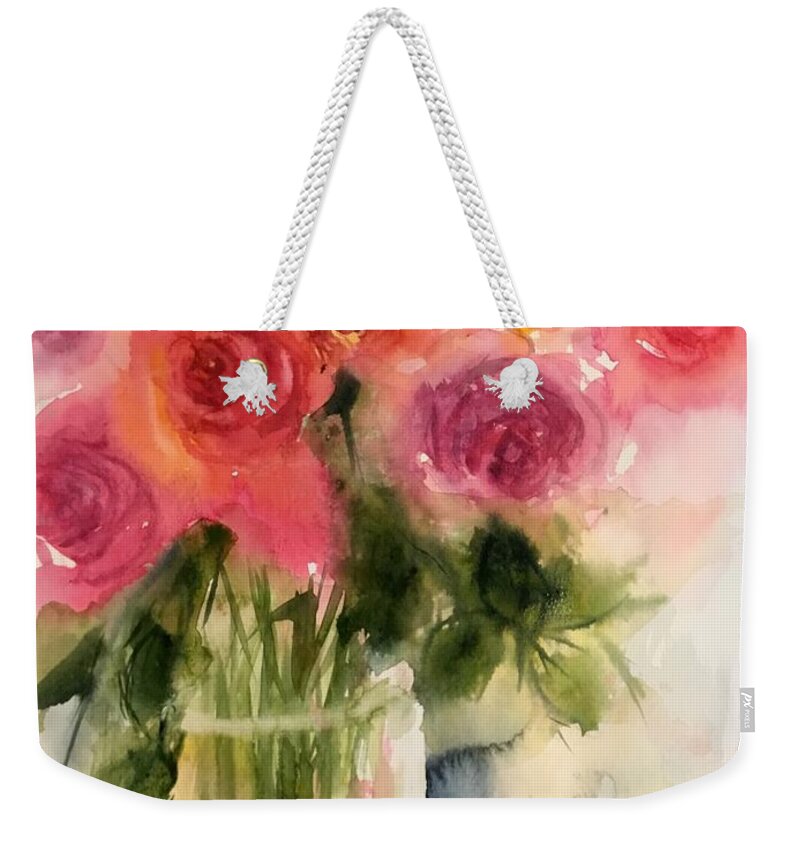 1932019 Weekender Tote Bag featuring the painting 1932019 by Han in Huang wong