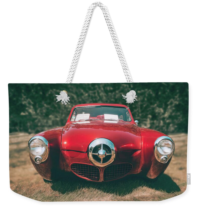 Vehicle Weekender Tote Bag featuring the photograph 1950 Studebaker by Scott Norris