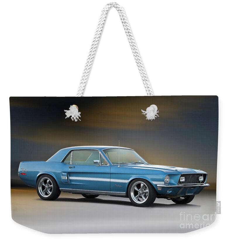 1968 Ford Mustang Gt/cs Coupe Weekender Tote Bag featuring the photograph 1968 Ford Mustang GT/CS 'California Special' by Dave Koontz