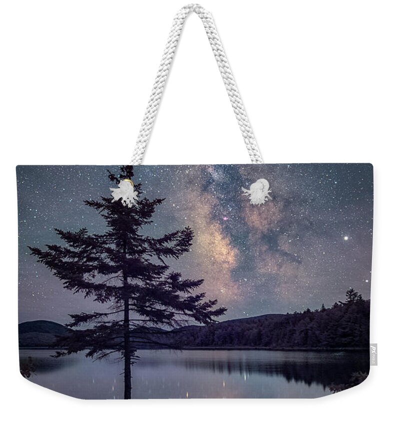 Maine Weekender Tote Bag featuring the photograph Acadia Night #3 by Robert Fawcett