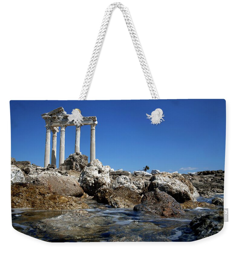 Ancient History Weekender Tote Bag featuring the photograph Apollo Temple #2 by Barcin