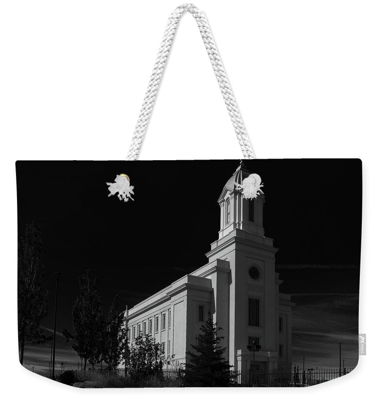 Temple Weekender Tote Bag featuring the photograph Cedar City Temple #2 by Nathan Abbott