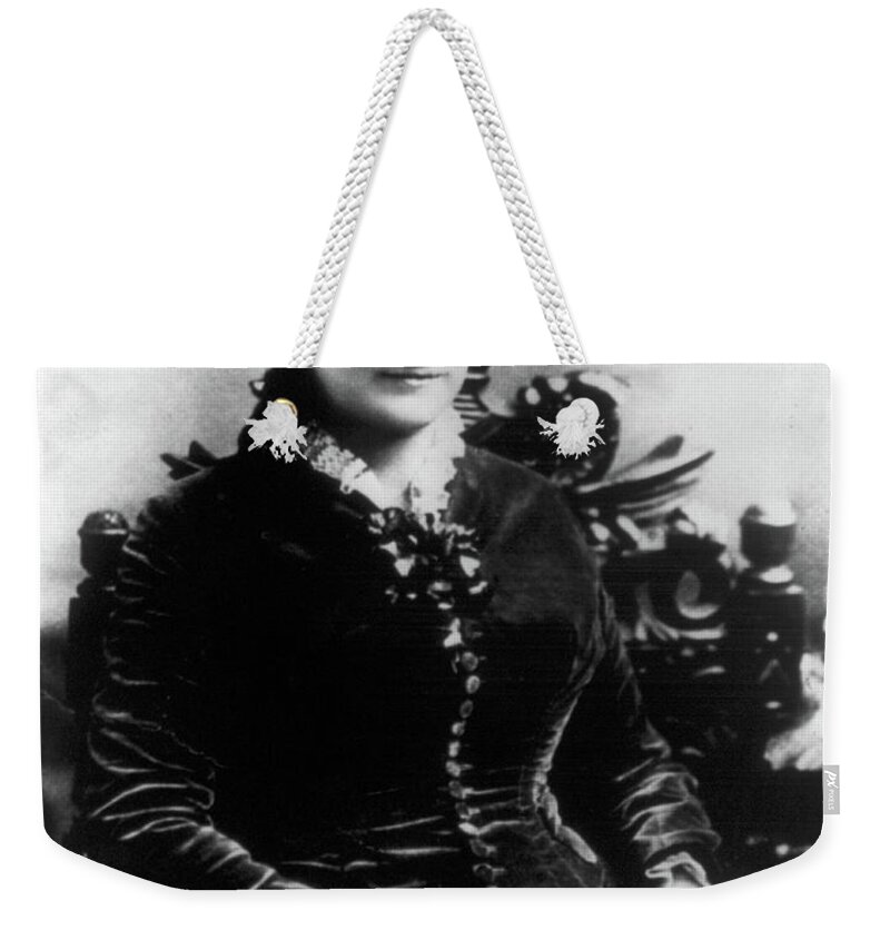 1880s Weekender Tote Bag featuring the photograph Mary Baker Eddy, Founder Of Christian by Science Source