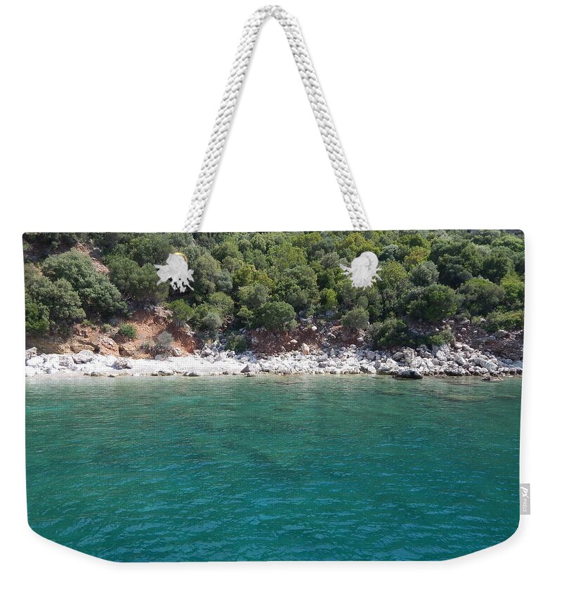 Marmaris Weekender Tote Bag featuring the photograph Mediterranean Aegean sea the Turkey, Marmaris #2 by Oleg Prokopenko