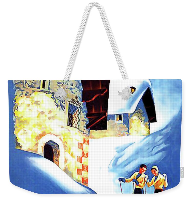Pontresina Weekender Tote Bag featuring the digital art Pontresina #2 by Long Shot