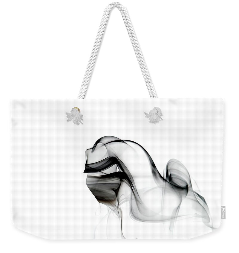 Art Weekender Tote Bag featuring the photograph Smoke, Creative Abstract Vitality #2 by Tttuna
