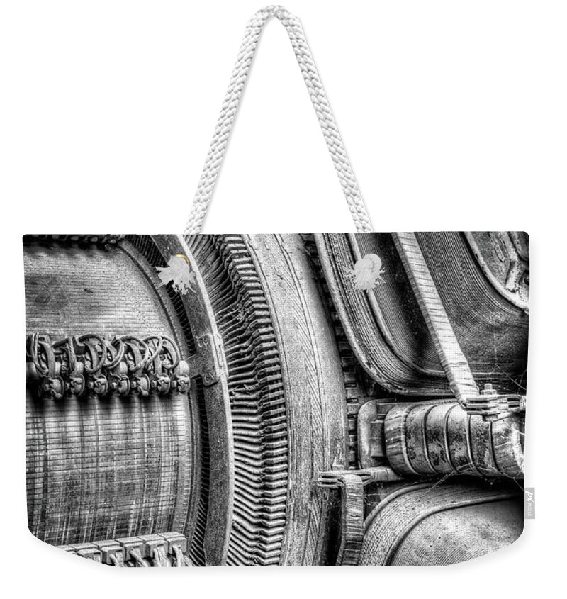 Historic Weekender Tote Bag featuring the photograph Spinning into History #2 by Judi Kubes
