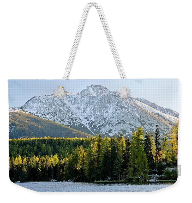 Scenics Weekender Tote Bag featuring the photograph Strbske Pleso - Mountain Lake In Morning #2 by Yorkfoto