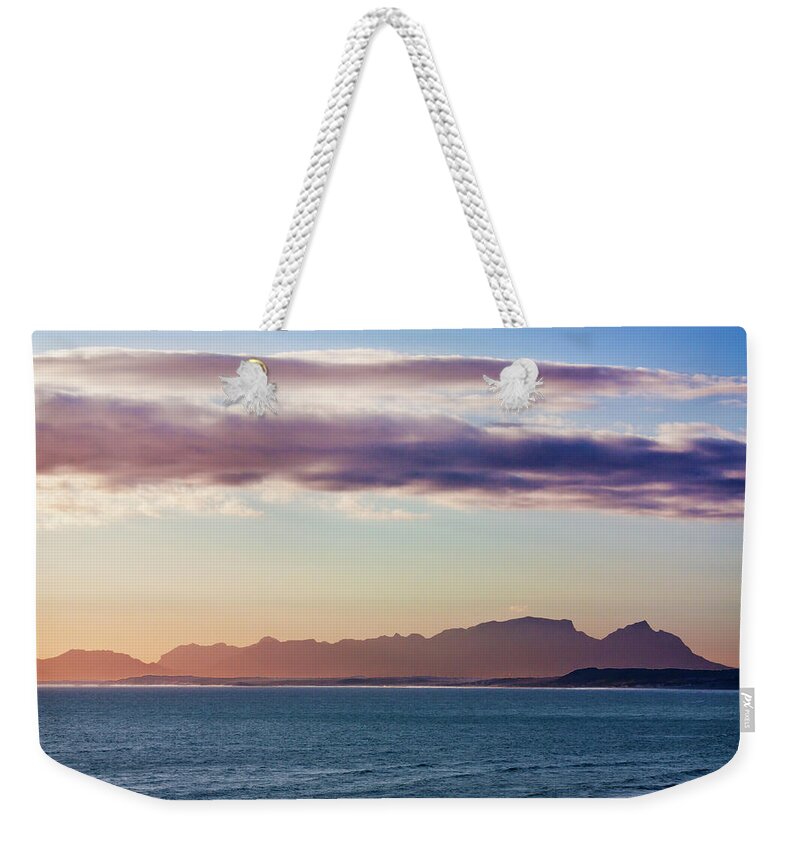 Scenics Weekender Tote Bag featuring the photograph Table Mountain At Sunset #2 by Jesus Villalba