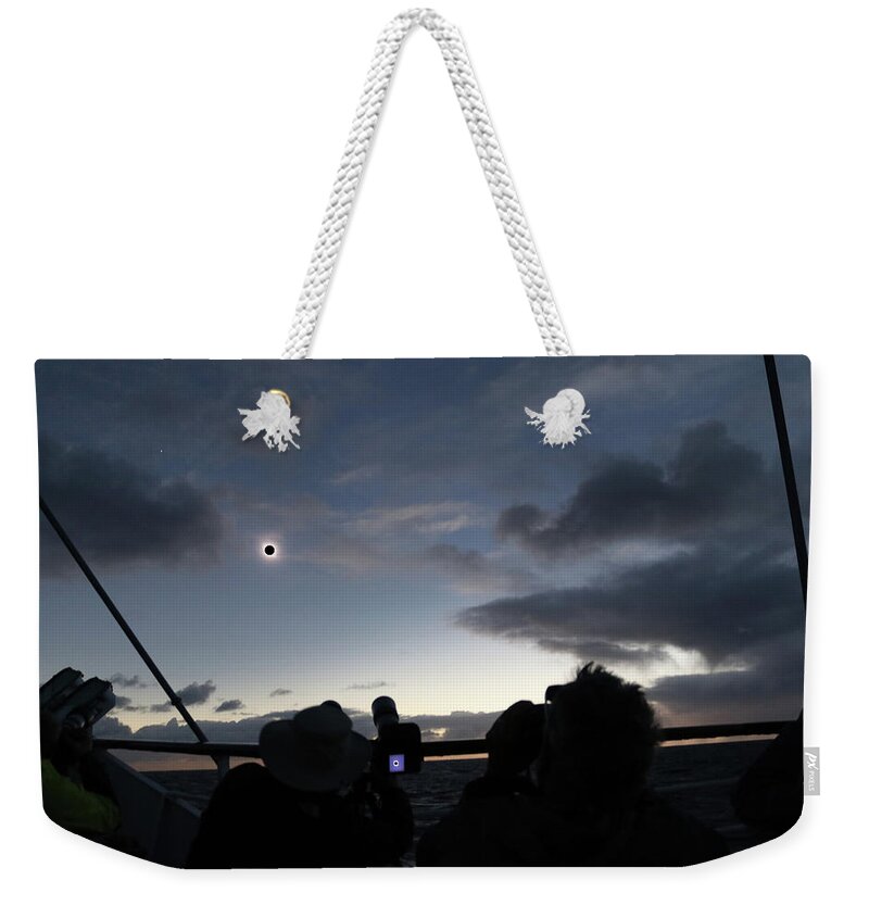 Brad Brailsford Weekender Tote Bag featuring the photograph Totality #2 by Brad Brailsford