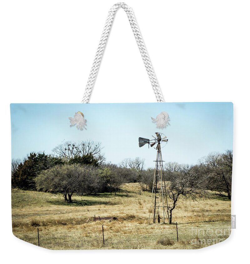 Windmill Weekender Tote Bag featuring the photograph Windmill #2 by Cheryl McClure