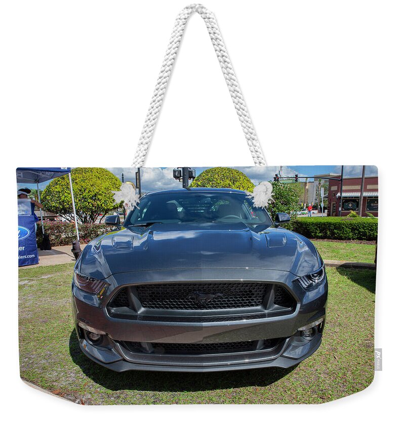2017 Ford Mustang 5.0 Weekender Tote Bag featuring the photograph 2017 Ford Mustang 5.0 100 by Rich Franco