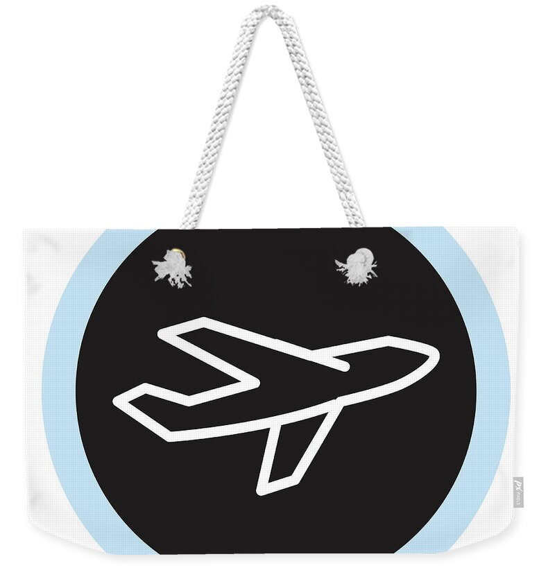 Air Weekender Tote Bag featuring the drawing Airplane #24 by CSA Images