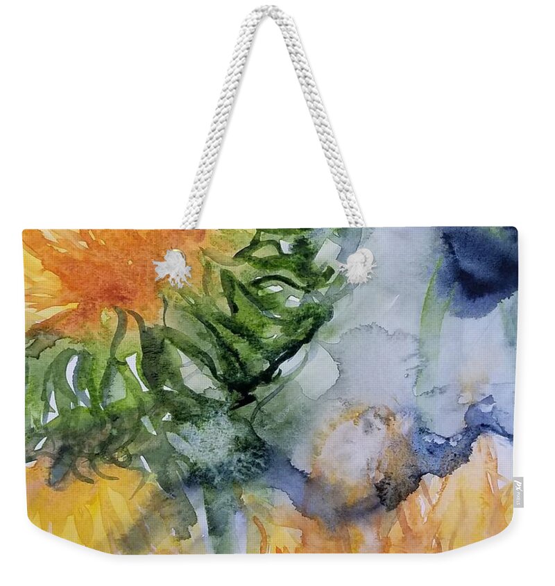 #25 2019 Weekender Tote Bag featuring the painting #25 2019 #25 by Han in Huang wong