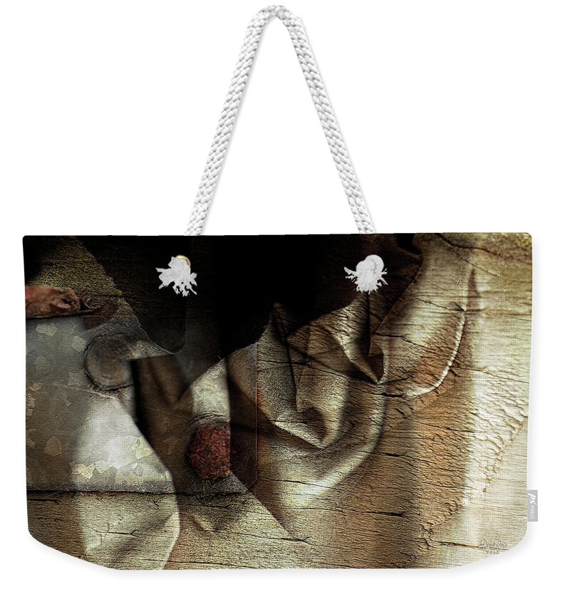 Abstract Weekender Tote Bag featuring the digital art Abstract #3 by DonaRose