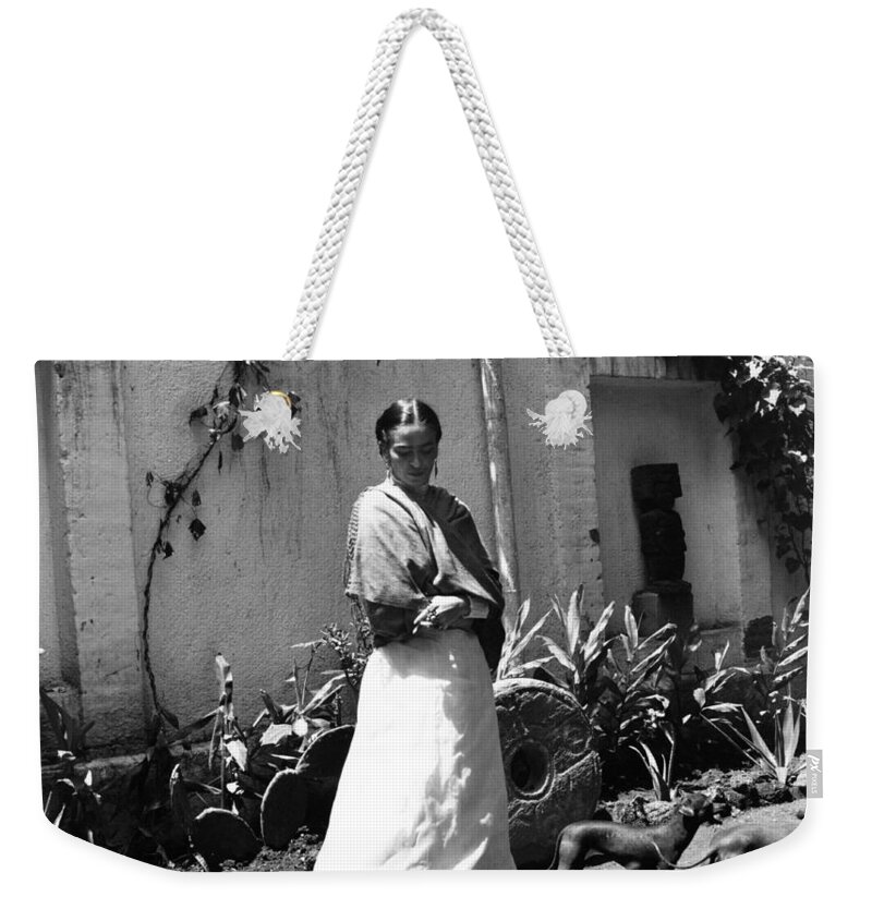 Art Weekender Tote Bag featuring the photograph Frida Kahlo by Gisele Freund