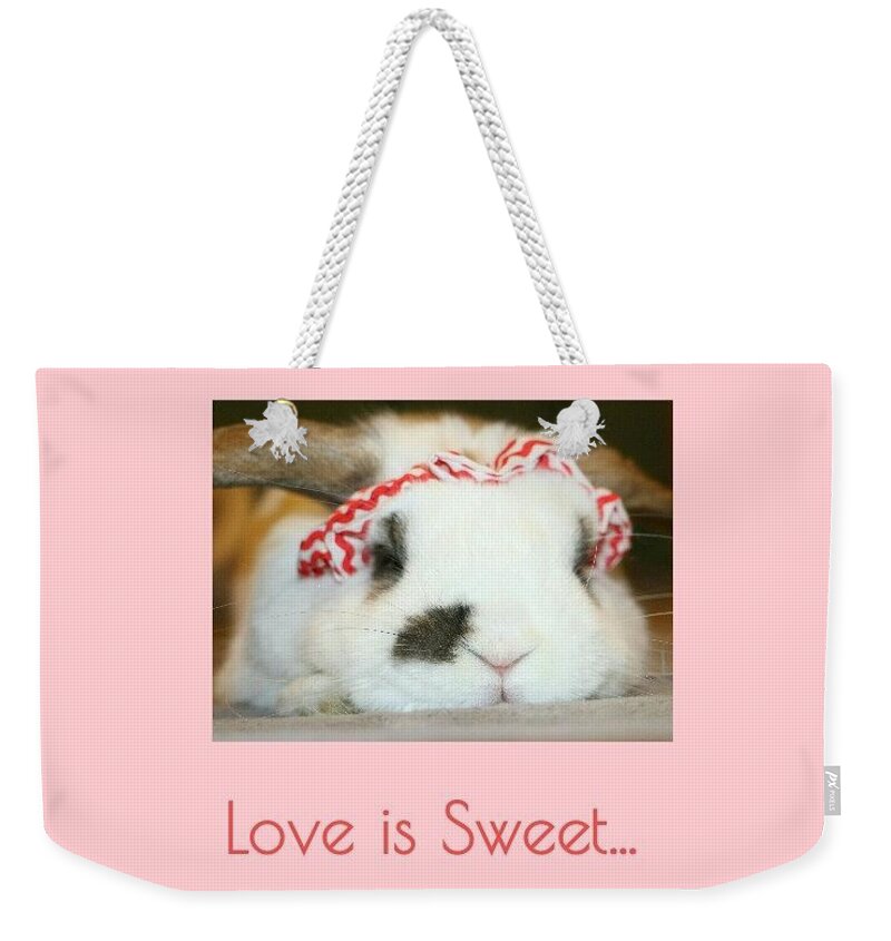  Weekender Tote Bag featuring the photograph Love is Sweet... #4 by The Art Of Marilyn Ridoutt-Greene