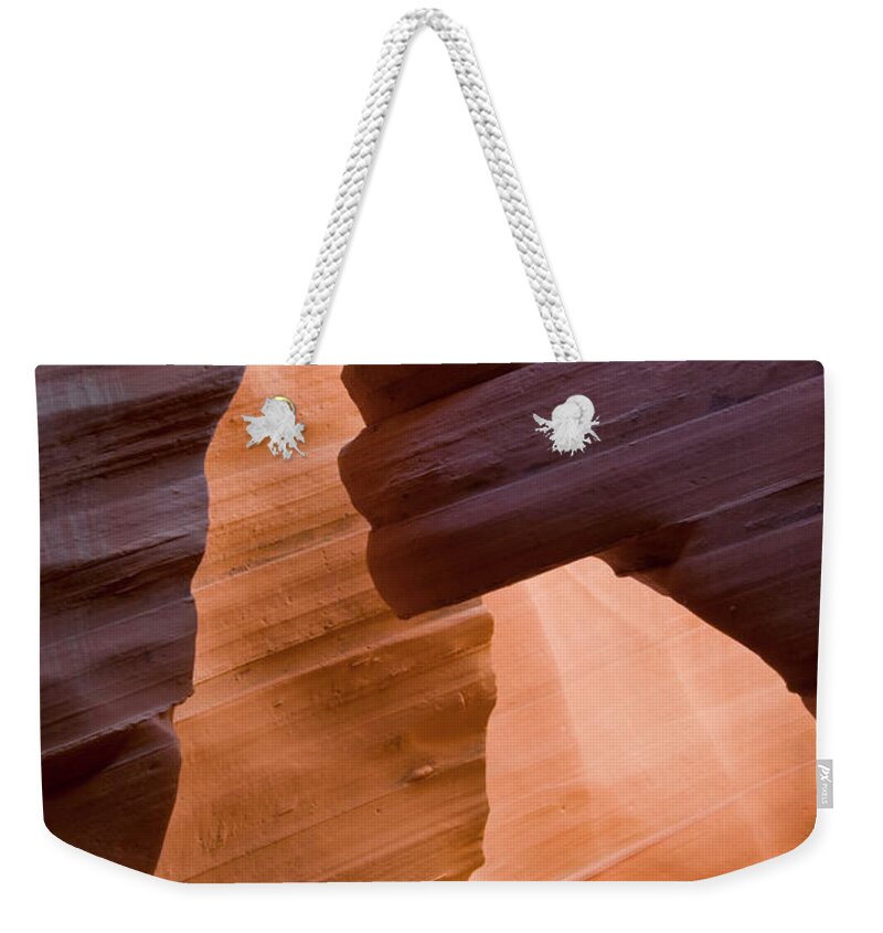 Tranquility Weekender Tote Bag featuring the photograph Lower Antelope Slot Canyon, Page Arizona #3 by Russell Burden