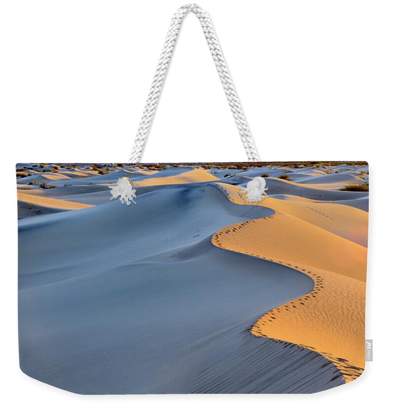Estock Weekender Tote Bag featuring the digital art Sand Dunes, Death Valley, California #3 by Francesco Carovillano