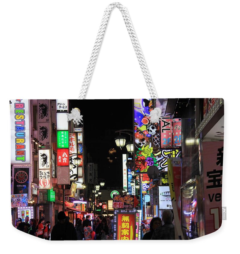 Tokyo Weekender Tote Bag featuring the photograph Tokyo, Japan - Shibuya Crossing #3 by Richard Krebs