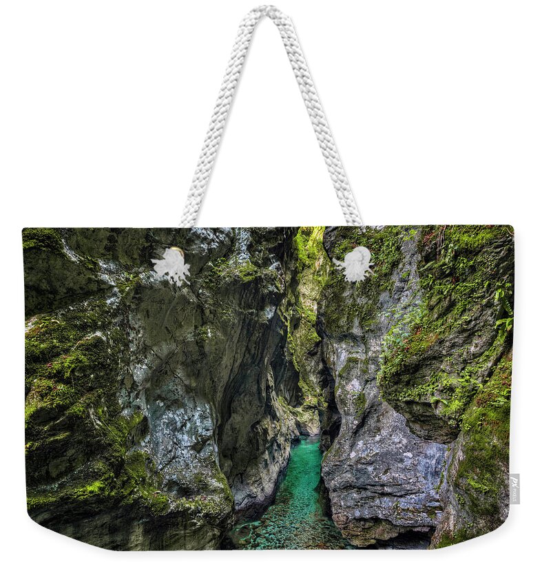 Tolmin Gorge Weekender Tote Bag featuring the photograph Tolmin Gorge - Slovenia #3 by Joana Kruse