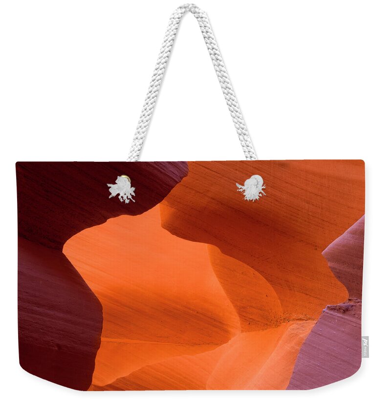 Tranquility Weekender Tote Bag featuring the photograph Lower Antelope Slot Canyon, Page Arizona #4 by Russell Burden