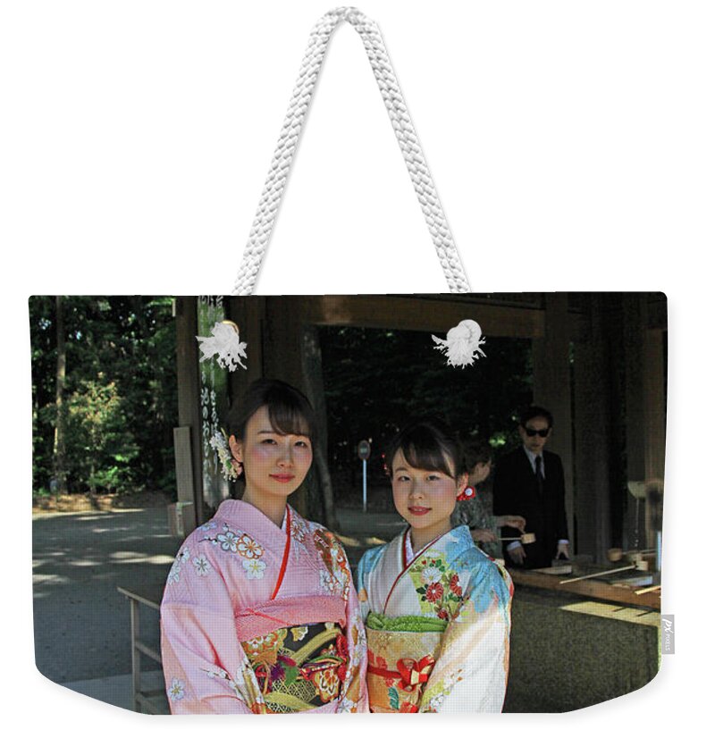 Meiji Jingu Shrine Weekender Tote Bag featuring the photograph Meiji Jingu Shrine - Tokyo, Japan by Richard Krebs