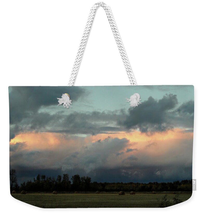 Colossal Country Clouds Weekender Tote Bag featuring the photograph Colossal Country Clouds #5 by Cyryn Fyrcyd