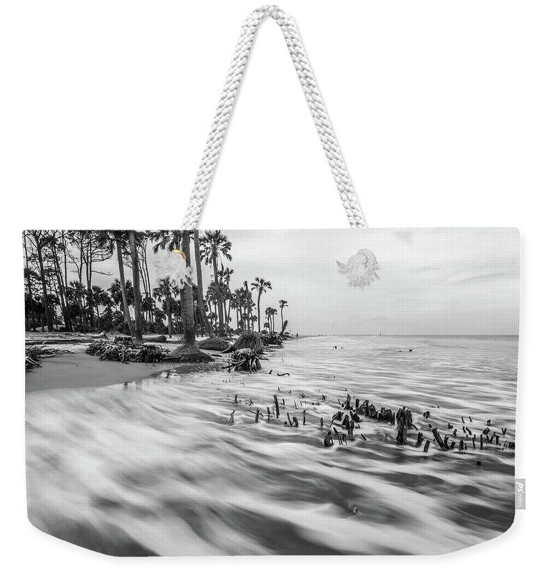 Beach Weekender Tote Bag featuring the photograph Hunting Island South Carolina Beach Scenes #5 by Alex Grichenko