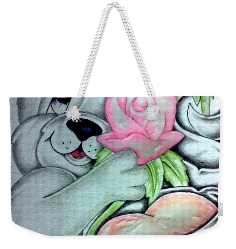 Mexican American Art Weekender Tote Bag featuring the drawing Untitled 5 by Abraham Reasons Ledesma