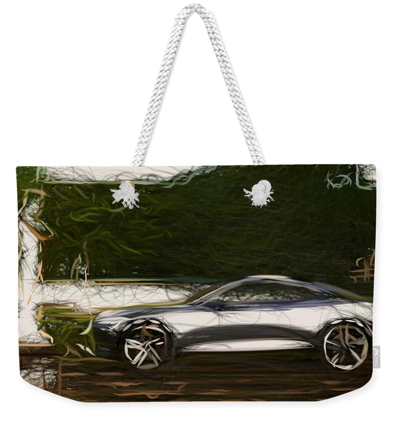 Volvo Weekender Tote Bag featuring the digital art Volvo Coupe Drawing #6 by CarsToon Concept