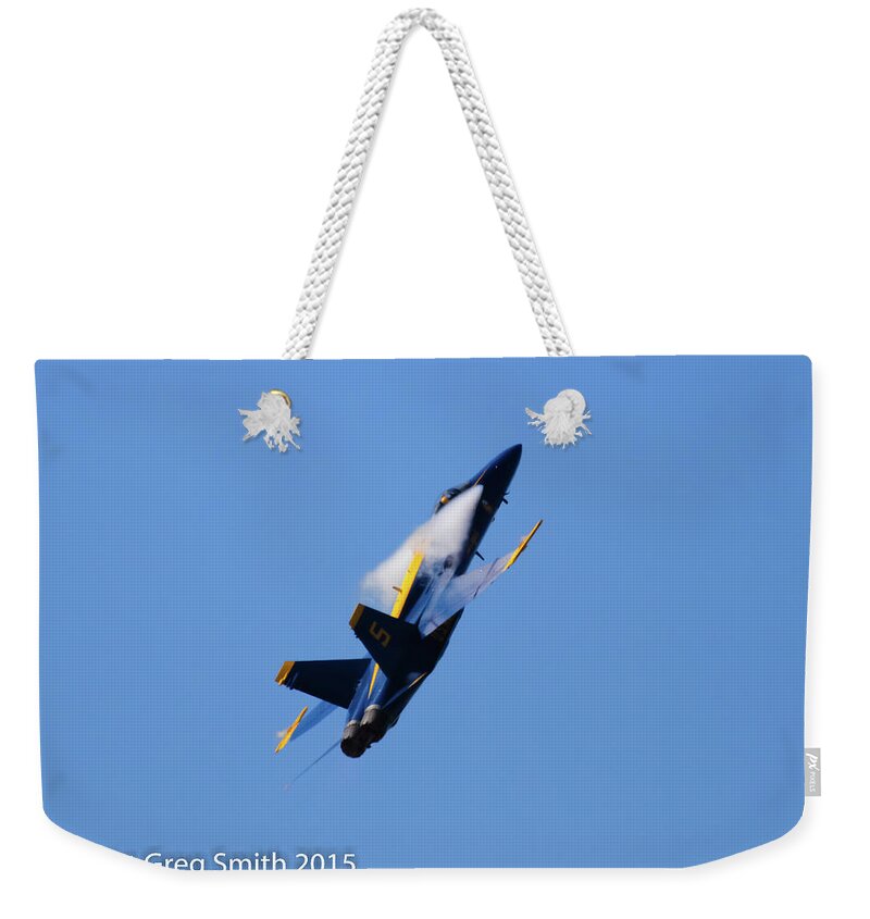 Blue Angels Nas Oceana Weekender Tote Bag featuring the photograph Blue Angels NAS Oceana #6 by Greg Smith