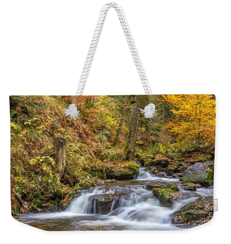 Ravenna-gorge Weekender Tote Bag featuring the photograph Cascades And Waterfalls #3 by Bernd Laeschke