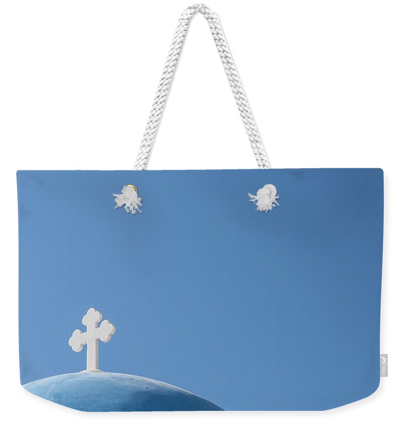 Tranquility Weekender Tote Bag featuring the photograph Santorini Greece #7 by Neil Emmerson