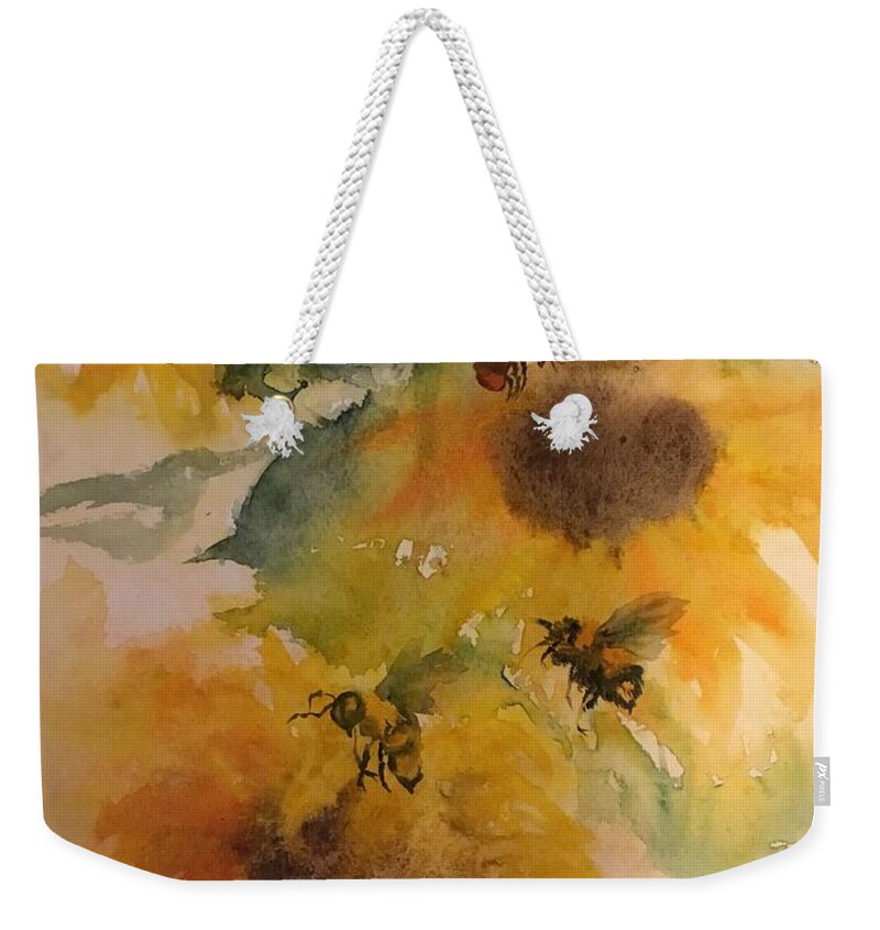 #71 2019 Weekender Tote Bag featuring the painting #71 2019 #71 by Han in Huang wong