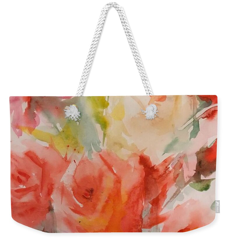 #852019 Weekender Tote Bag featuring the painting #852019 #852019 by Han in Huang wong