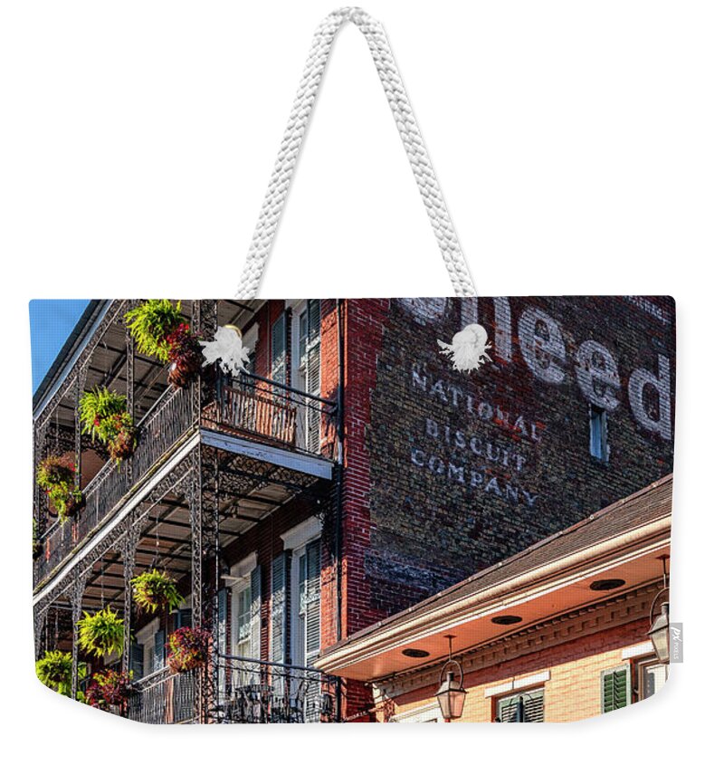 Estock Weekender Tote Bag featuring the digital art French Quarter, New Orleans, La #9 by Claudia Uripos
