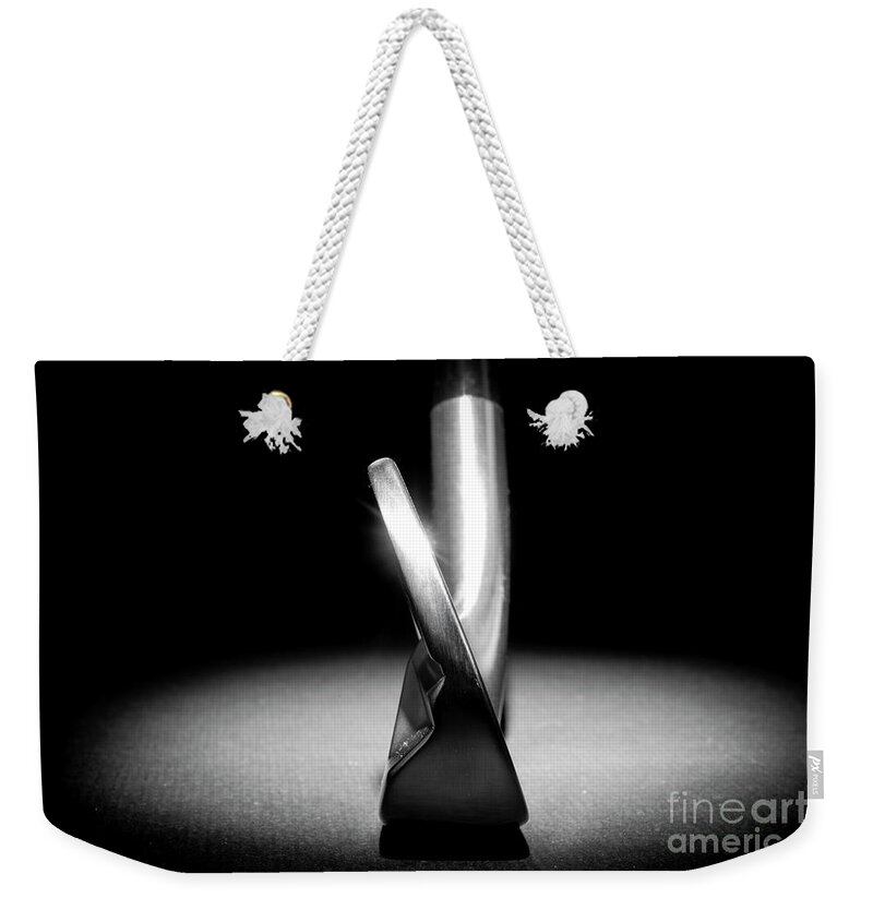 Golf Weekender Tote Bag featuring the photograph Golf Club Iron #9 by Mats Silvan