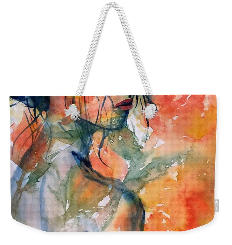 932019 Weekender Tote Bag featuring the painting 932029 by Han in Huang wong