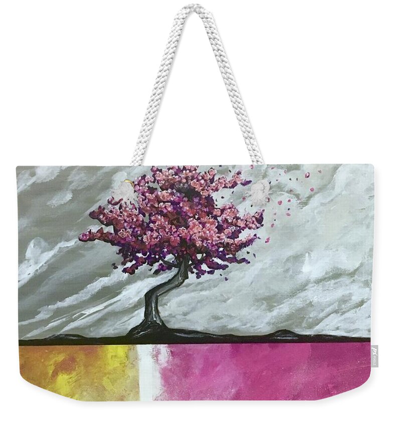 Tree Weekender Tote Bag featuring the painting A Dream of Hope by Joel Tesch