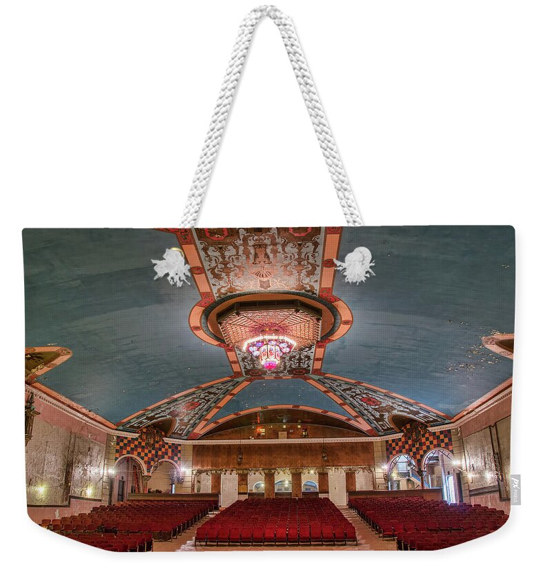 Lansdowne Theater Weekender Tote Bag featuring the photograph A Grand Theater by Kristia Adams