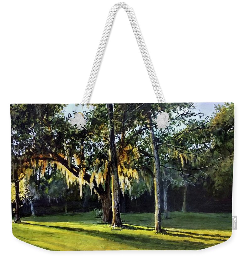 Sunset Weekender Tote Bag featuring the painting A New Sunset by William Brody