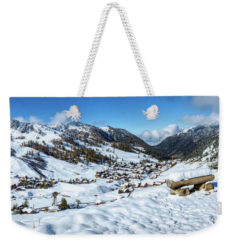 Leichtenstein Weekender Tote Bag featuring the photograph A View Over Malbun by Rick Deacon