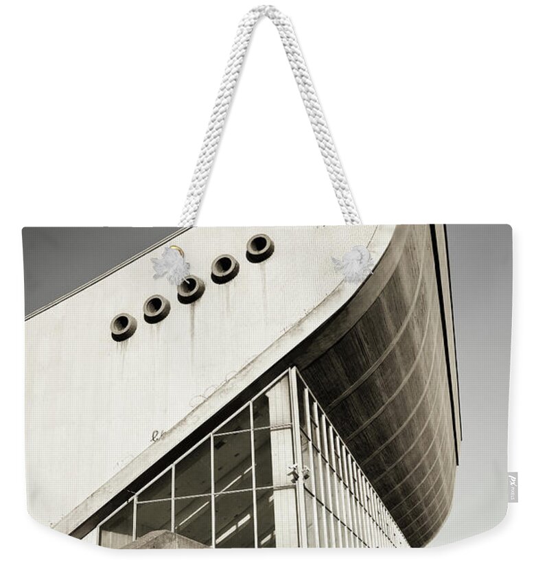 Steps Weekender Tote Bag featuring the photograph Abandoned Vilnius Sport Hall by Itchysan