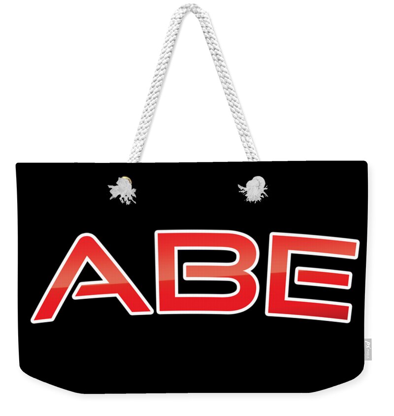Abe Weekender Tote Bag featuring the digital art Abe by TintoDesigns
