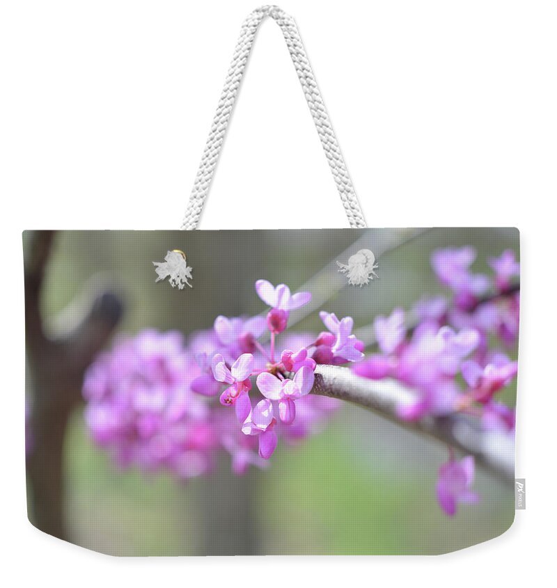 Red Buds Weekender Tote Bag featuring the photograph Absence by Michelle Wermuth