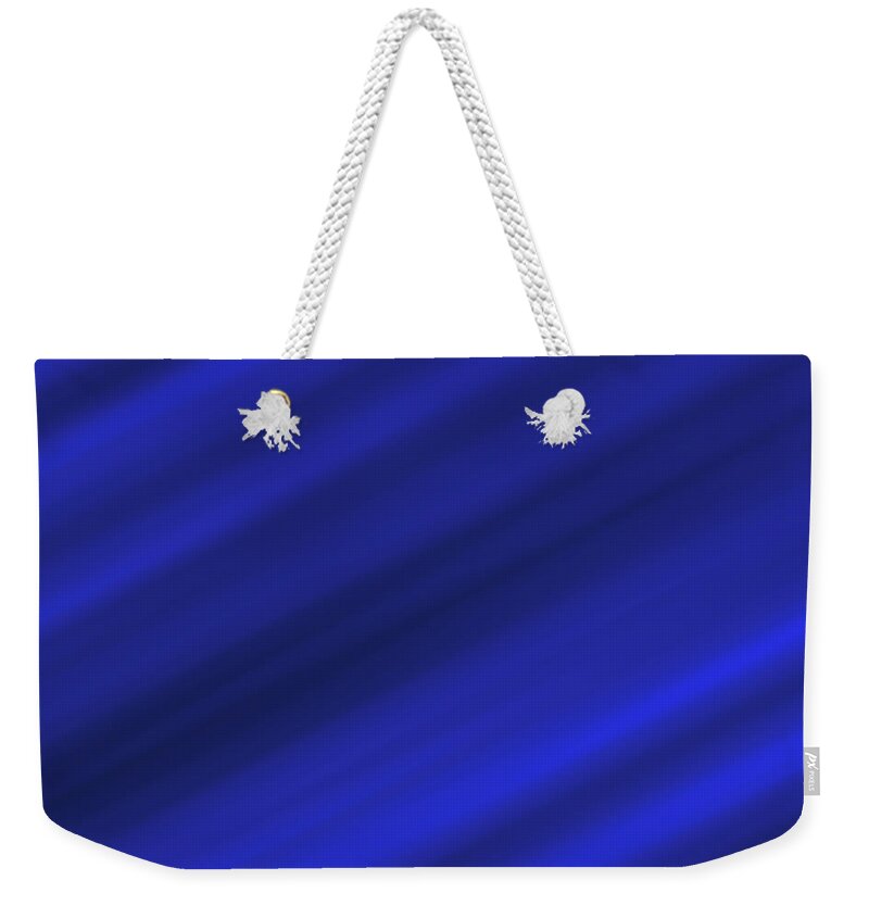 Full Frame Weekender Tote Bag featuring the photograph Abstract Blue Lines by Emrah Turudu