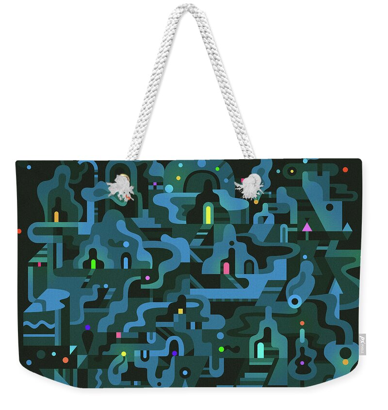 Abstract Weekender Tote Bag featuring the photograph Abstract Doorway Pattern by Ikon Images