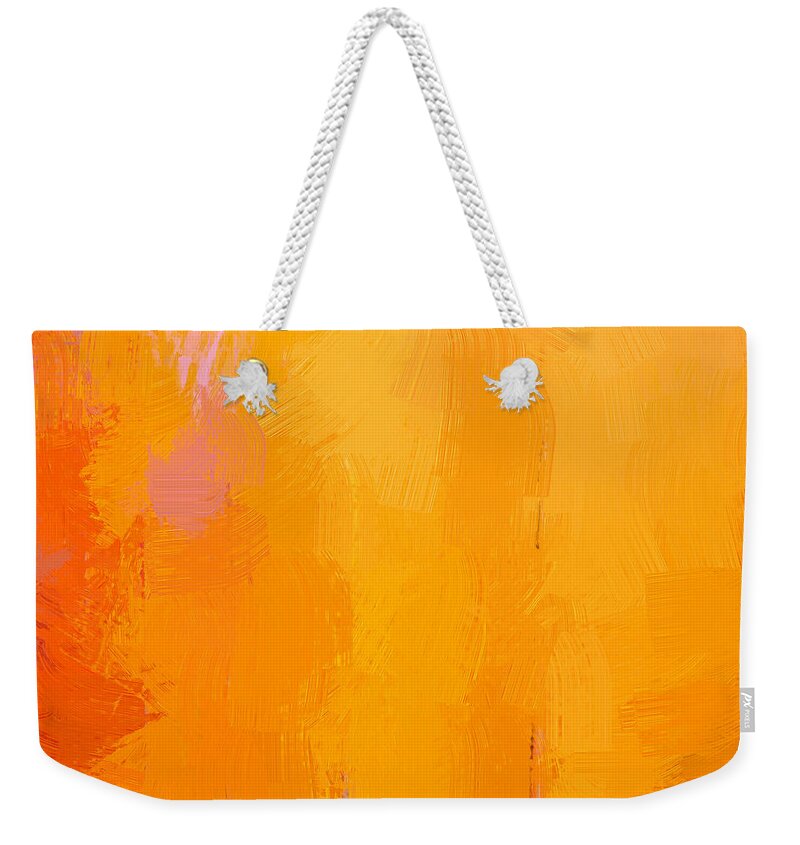 Abstract Weekender Tote Bag featuring the painting Abstract - DWP1530811 by Dean Wittle